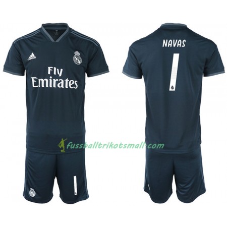 Fußballtrikots Real Madrid NAVAS 1 Kinder 2018-2019 Kurzarm Auswärts-trikot kaufen
